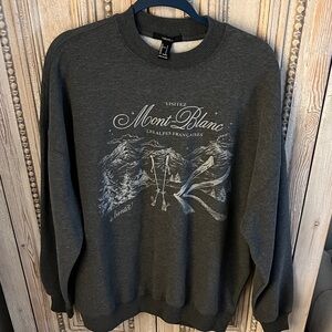 Forever 21 Dark Gray Crewneck Sweater
